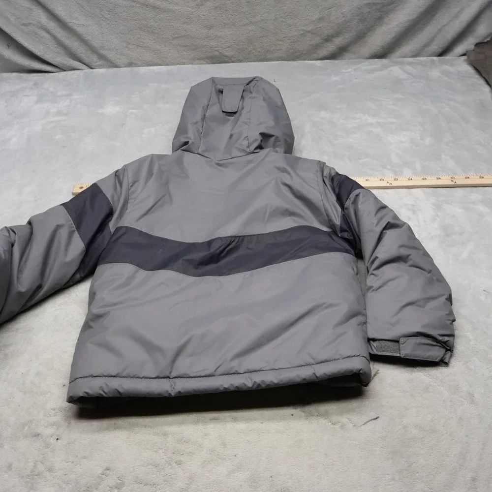 Columbia Jacket Boys XS 6/7 Grey Lightning Lift II Insulated Puffer Ski Snow